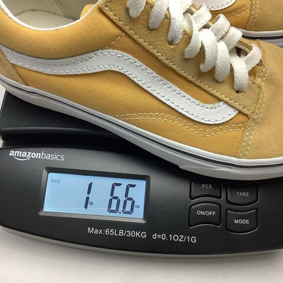 Vans Off The Wall Old Skool Yellow Low Top Lace Up Sneaker Shoes Women 5.5 Men 4 - Picture 9 of 9